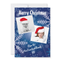 Fête de Noël du modèle photo de snowflake bleu