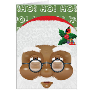 Fête de Noël du Père Noël afro-américain