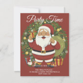 Fête de Noël du Père Noël Invitation (Devant)