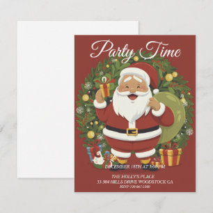 Fête de Noël du Père Noël Invitation