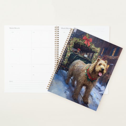 Fête de Noël du Terrier Wheaten (Devant avec enveloppe)