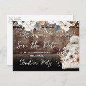 Fête de Noël Enregistrer la date Carte postale (Devant / Derrière)