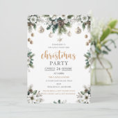 Fête de Noël Étoiles Moderne Chaud Noël Invitation (Debout devant)