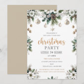 Fête de Noël Étoiles Moderne Chaud Noël Invitation (Devant / Derrière)