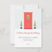 Fête de Noël Faire-part de déménagement (Devant)