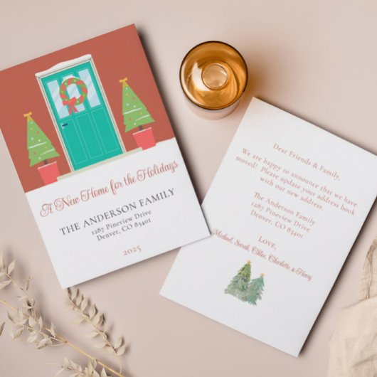 Fête de Noël Faire-part de déménagement