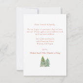 Fête de Noël Faire-part de déménagement (Dos)