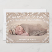 Fête de Noël | Faire-part de naissance (Devant)