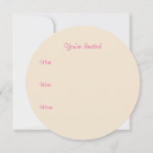 Fête de Noël Gingerbread Cookie Invitations (Dos)