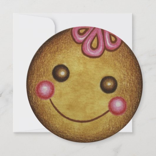 Fête de Noël Gingerbread Cookie Invitations (Devant)
