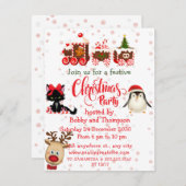 Fête de Noël Invitation (Devant / Derrière)