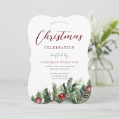 Fête de Noël Invitation (Debout devant)