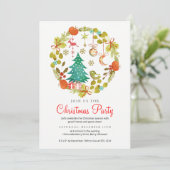 Fête de Noël Invitation à la fête de Noël (Debout devant)