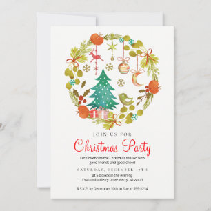 Fête de Noël Invitation à la fête de Noël