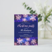 fête de noël invitation carte postale vacances (Debout devant)