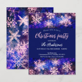 fête de noël invitation carte postale vacances (Devant / Derrière)