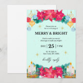 Fête de Noël Invitation Festive (Devant / Derrière)