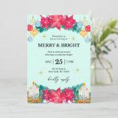 Fête de Noël Invitation Festive (Debout devant)