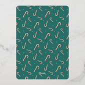 Fête de Noël Invitation Foil Carte de vacances (Verso)