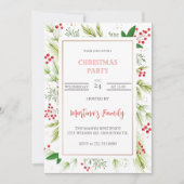 Fête de Noël Invitations Fête de Noël (Devant)