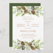 Fête de Noël Invitations Fête de Noël (Devant / Derrière)