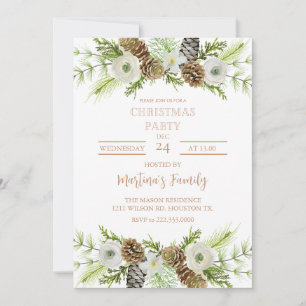 Fête de Noël Invitations Fête de Noël