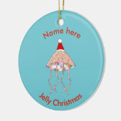 Fête de Noël Jellyfish Custom Ornement (Gauche)