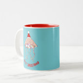 Fête de Noël Jellyfish Mug (Devant gauche)