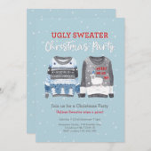 Fête de Noël moche Sweat Invitation (Devant / Derrière)