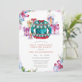 Fête de Noël moche Sweater Party Invitation Card V (Debout devant)