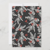 Fête de Noël moderne, Fêtes Invitations (Dos)