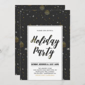 Fête de Noël moderne, Fêtes Invitations (Devant / Derrière)