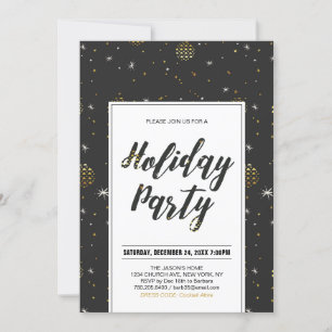 Fête de Noël moderne, Fêtes Invitations