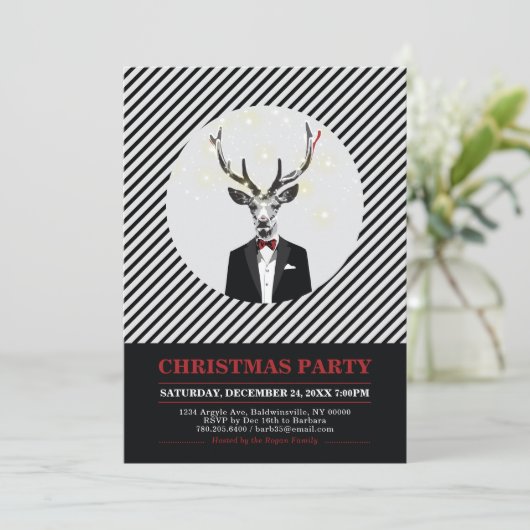 Fête de Noël moderne, Fêtes Invitations (Debout devant)