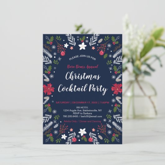 Fête de Noël moderne, Fêtes Invitations (Debout devant)