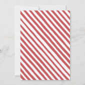 Fête de Noël Père Noël invitation à la traîneau (Dos)