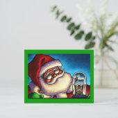 FÊTE DE NOËL PÈRE NOËL SNOWGLOBE INVITATION (Debout devant)