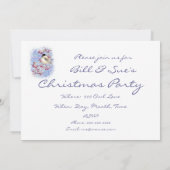 Fête de Noël Personnalisée Invitation Bird Winter  (Dos)