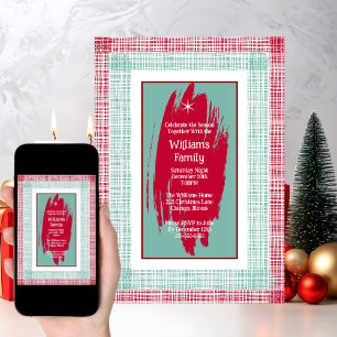 Fête de Noël Réunion étoile Invitation