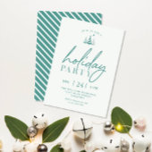 Fête de Noël simple Invitation Vert