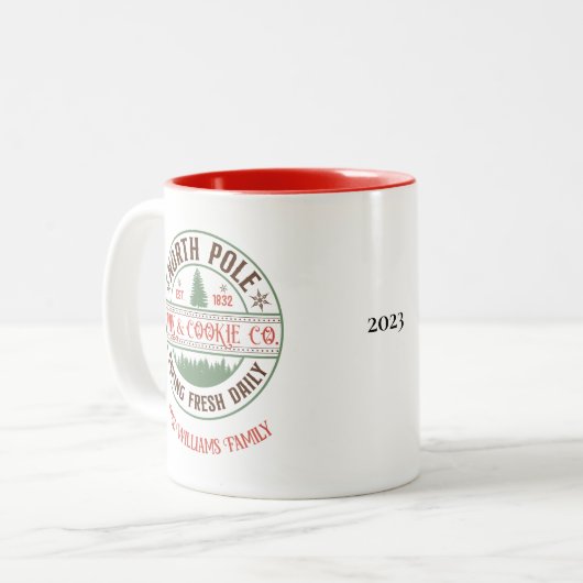 Fête de Noël sur mesure Pôle Nord Mug (Devant gauche)