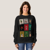 Fête de Noël sweatshirt féminine (Devant entier)