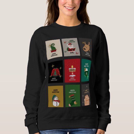 Fête de Noël sweatshirt féminine (Devant)