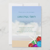 Fête de Noël thème côtier Invitation (Devant)