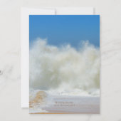 Fête de Noël thème côtier Invitation (Dos)