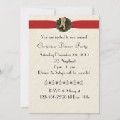 Fête de Noël Wreath Invitation (Dos)