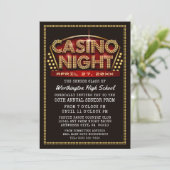 Fête de nuit du Casino Invitations à thème du bal (Debout devant)
