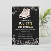 fête de patinage sur glace invitations à 8 ans (Debout devant)