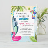 Fête de plage | Invitation à une soirée d'été (Debout devant)