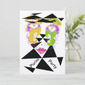 Fête de Purim Invitations de style Abstrait (Debout devant)